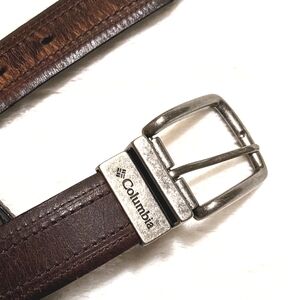 Columbia Men's Reversible Belt Brown Black Casual sz 36 Genuine Leather